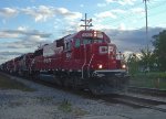 CP 6242 heads up five six-axle motors, 3 EMD and 2 GE on 281